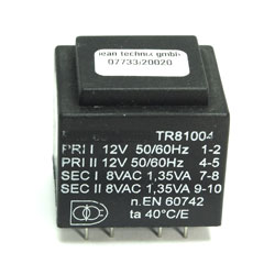 TA MOULE 12-24Vac > 2x8Vac - 1,35VA