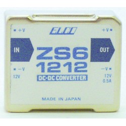 CONVERTISSEUR DC/DC 6W 12Vdc>12Vdc 500mA
