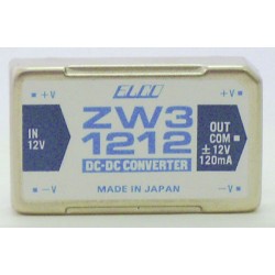 CONVERTISSEUR DC/DC 3W 12V>>+/-12V 120mA