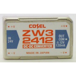 CONVERTISSEUR DC/DC 3W 24V>>+/-12V 120mA