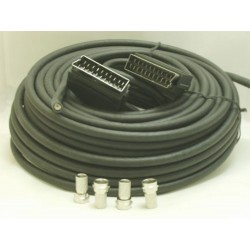 KIT CABLAGE SATELLITE-20M COAX+PERI+4 F