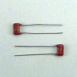 CONDENSATEUR MICA  ARGENTE 450pF 350Vcc