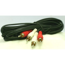 CORDON AUDIO 2 RCA MALE/MALE--5 METRES