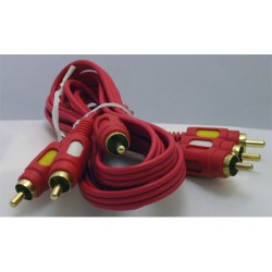 CORDON VIDEO 3 RCA M/M 2AUD/1VIDEO 1,50m