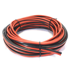 CABLE HP 2x4mm ROUGE-NOIR RX 18M