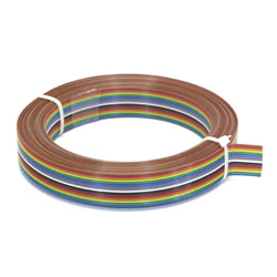 NAPPE MULTICOLORE 16 COND. Pas 1,27mm 5M