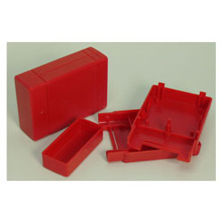 COFFRET PLASTIQUE ROUGE 10 Pices