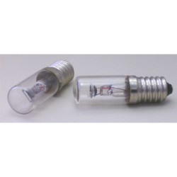 LAMPE CULOT E14--NEON--110V + LENTILLE