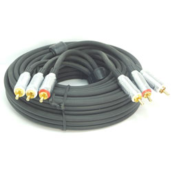 CORDON AUDIO-VIDEO RCA MALE METAL 5 M