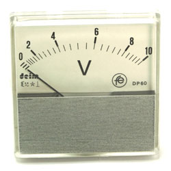 VOLTMETRE 10 Vac  60x60mm DP60