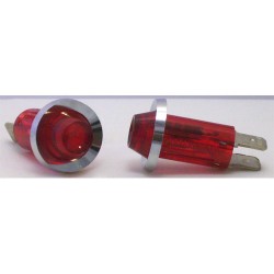 VOYANT NEON ROND 220V ROUGE--- 2 PIECES