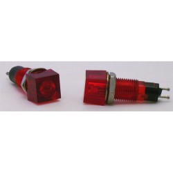 VOYANT NEON CARRE 65V ROUGE --- 2 PIECES