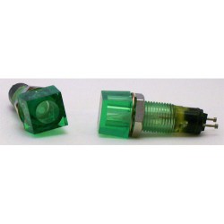 VOYANT FLUO CARRE 65V VERT---2 PIECES