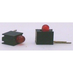 VOYANT LED 3mm ROUGE CI COUDE--10 PIECES