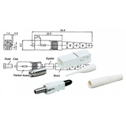 CONNECTEUR FIBRE OPTIQUE TYPE SC