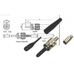 CONNECTEUR FIBRE OPTIQUE TYPE ST