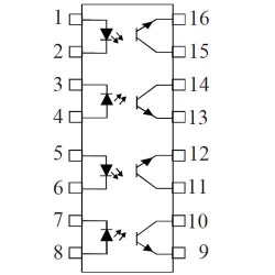 ILQ1X DIL-16 ROHS ISOCOM