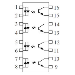 ISP844X DIL-16 ROHS ISOCOM