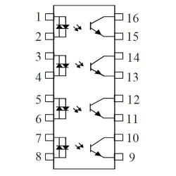 ISP844XSM SO-16 ROHS ISOCOM