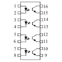 ISP847X DIL-16 ROHS ISOCOM