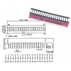 BARGRAPHS 20 SEG. ROUGE 9000 MICROCD