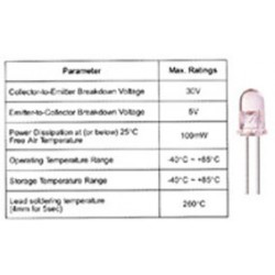 PHOTOTRANSISTOR 5MM  TRANSPARENT