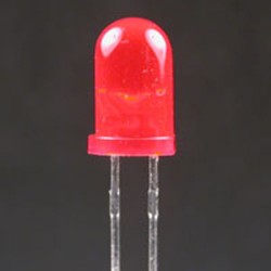 LED 5 CLIGNOTANTE ROUGE L-56BID 40mcd