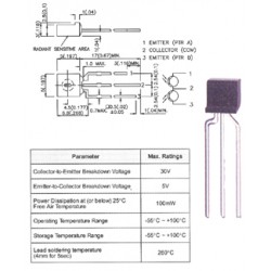 PHOTOTRANSISTOR L610MP4BT/BD  NPN