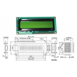 AFFICHEUR LCD 2 x 16 CARACTERES