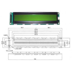 AFFICHEUR LCD 2 x 40 C. BACKLIGHT