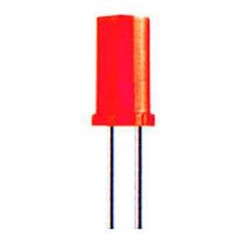 LED 5 CYLINDRIQUE TETE PLATE ROUGE HL