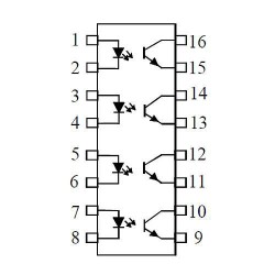 TIL193SM SO-16 ROHS ISOCOM