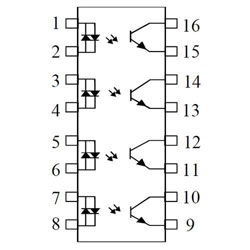 TIL196SM SO-16 ROHS ISOCOM