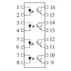 TIL199 DIL-16 ROHS ISOCOM