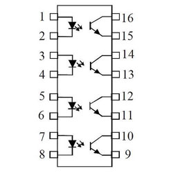 TLP521-4 DIL-16 ROHS ISOCOM