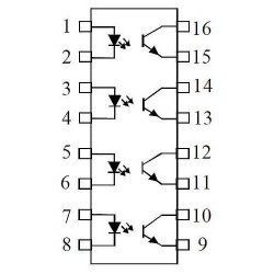 TLP521-4XSM SO-16 ROHS ISOCOM