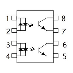 TLP621-2X DIL-8 ROHS ISOCOM