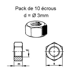 10 crous mtal M3