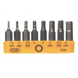 CK T4524 EMBOUTS DE VISSAGE 6 PANS x 8