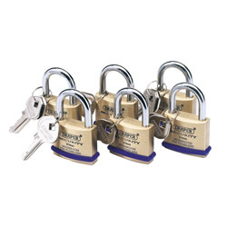 DRAPER JEU DE 6 CADENAS 40mm