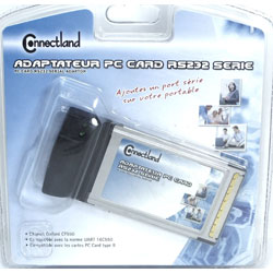 ADAPTATEUR PC CARD RS232 SERIE.