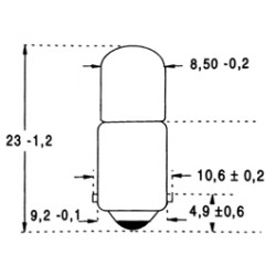 AMPOULE BA 9S 12 V 333 MA