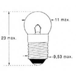 10 AMPOULES E10 6.5 V 100 MA