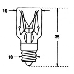 AMPOULES TUBE E10 12V 5W