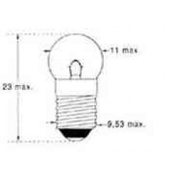 AMPOULE E10 3V8/300MA 11X23mm