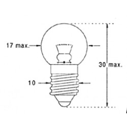 AMPOULES E10 4 V 0.55 AMP