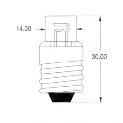 AMPOULE E14 FLUO 220 V 2,5MA