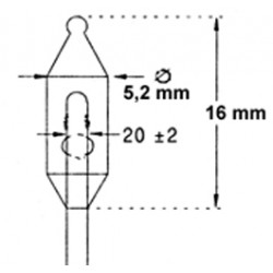 AMPOULE LUCIOLES 12V / 100 MA