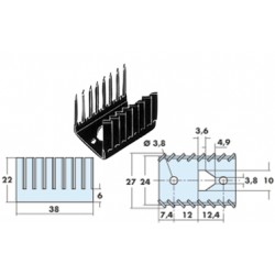 DISSIPATEURS ML11 TO220  14C/W