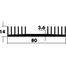 DISSIPATEURS ML25   40 mm 7.5°C/W